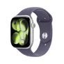 Apple Watch Series 11 GPS + Cellular 46mm Silver Aluminium Gehäuse mit Sport Band (purple fog) - M/L