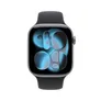 Apple Watch Series 11 GPS 46mm Space Grey Aluminium Gehäuse mit Sport Band (black) - S/M