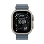 Apple Watch Ultra 3 GPS + Cellular 49mm Natural Titanium Case with Anchor Blue Ocean Band