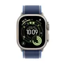 Apple Watch Ultra 3 GPS + Cellular 49mm Natural Titanium Case with Blue/Bright Blue Trail Loop - M/L