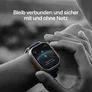 Apple Watch Ultra 3 GPS + Cellular 49mm Black Titanium Case with Black/Charcoal Trail Loop - S/M