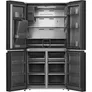 Hisense RQ760N4SBFE Side by Side Kühl-Gefrier-Kombination Edelstahl schwarz