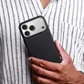Vonmählen Like Leather Case für iPhone 17 Pro Max Schwarz