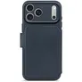 Decoded Leather Detachable Wallet iPhone 17 Pro Navy Shadow
