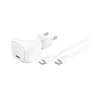 Belkin BoostCharge kompaktes USB-C-Ladegerät (30 W) mit USB-C-Kabel