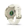 Garmin Venu® 4 - 41 mm Beige/Lunargold mit Schnellwechsel-Silikon-Armband 18 mm Bone