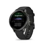 Garmin Venu® 4 - 45 mm Schwarz/Schiefergrau mit Schnellwechsel-Silikon-Armband 22 mm