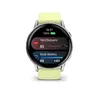 Garmin Venu® 4 - 45 mm Grau/Silber mit Schnellwechsel-Silikon-Armband 22 mm Zitrone