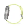 Garmin Venu® 4 - 45 mm Grau/Silber mit Schnellwechsel-Silikon-Armband 22 mm Zitrone