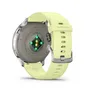 Garmin Venu® 4 - 45 mm Grau/Silber mit Schnellwechsel-Silikon-Armband 22 mm Zitrone