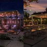 Philips Hue Festavia Globe Außenlichterkette, White and Color Ambiance, 14 m Länge, 20 Lampenkugeln, dimmbar, Steuerung per Hue App