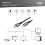 DIGITUS 16K DisplayPort Anschlusskabel Version 2.1 1m 80G schwarz