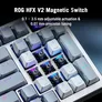 ASUS ROG Azoth 96 HE Kabellose Analoge Gaming Tastatur - Hot-Swap ROG HFX V2 Magnetic Switches, USB-C, 2.4Ghz, Bluetooth, 8000 Hz Abtastrate, OLED Touchscreen