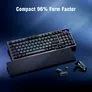 ASUS ROG Azoth 96 HE Kabellose Analoge Gaming Tastatur - Hot-Swap ROG HFX V2 Magnetic Switches, USB-C, 2.4Ghz, Bluetooth, 8000 Hz Abtastrate, OLED Touchscreen