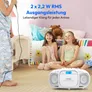 Medion LIFE® E66476 CD-/MP3-/Kassettenspieler weiß