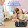 Medion LIFE® E66476 CD-/MP3-/Kassettenspieler schwarz