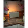 Pure Classic Aura tragbarer Bluetooth-Lautsprecher; Hintergrundlicht; Weiß/Eiche