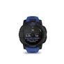 Garmin Instinct® 3 – 45 mm, AMOLED Schwarz mit Silikon-Wechselarmband 22 mm Bolt Blue