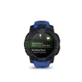 Garmin Instinct® 3 – 45 mm, AMOLED Schwarz mit Silikon-Wechselarmband 22 mm Bolt Blue