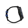 Garmin Instinct® 3 – 50 mm, AMOLED Schwarz mit Silikon-Wechselarmband 26 mm Bolt Blue