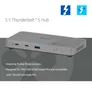 Club 3D CSV-2563 5-1 Thunderbolt™ 5 Hub 5K60Hz Thunderbolt™ Share zertifiziert 180W
