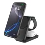 Belkin UltraCharge faltbare magnetische 3-in-1-Ladestation mit Qi2 25W schwarz, eckig