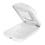 Belkin UltraCharge faltbare magnetische 3-in-1-Ladestation mit Qi2 25W weiß, eckig