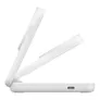 Belkin UltraCharge faltbare magnetische 2-in-1-Ladestation mit Qi2 25W weiß, eckig