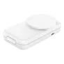Belkin UltraCharge faltbare magnetische 2-in-1-Ladestation mit Qi2 25W weiß, eckig