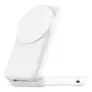 Belkin UltraCharge faltbare magnetische 2-in-1-Ladestation mit Qi2 25W weiß, eckig