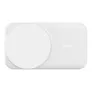 Belkin UltraCharge faltbare magnetische 2-in-1-Ladestation mit Qi2 25W weiß, eckig