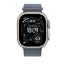 Apple 49mm Maritimblau Ocean Band - Natural Titanium Finish