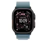 Apple 49 mm Alpine Loop Hellblau - Medium - Titan Schwarz