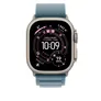 Apple 49 mm Alpine Loop Hellblau - Large - Titan Natur