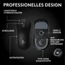 Logitech PRO X SUPERLIGHT 2 SE Schwarz Gaming Maus, Kabellose LIGHTSPEED Technologie, Hero 2 Sensor, 44.000 DPI, 8000Hz