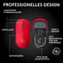 Logitech PRO X SUPERLIGHT 2 SE Rot Gaming Maus, Kabellose LIGHTSPEED Technologie, Hero 2 Sensor, 44.000 DPI, 8000Hz
