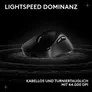 Logitech PRO X SUPERLIGHT 2 DEX Schwarz Gaming Maus, Kabellose LIGHTSPEED Technologie, Hero 2 Sensor, 44.000 DPI, 8000Hz, POWERPLAY Unterstützung