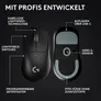 Logitech PRO X SUPERLIGHT 2 DEX Schwarz Gaming Maus, Kabellose LIGHTSPEED Technologie, Hero 2 Sensor, 44.000 DPI, 8000Hz, POWERPLAY Unterstützung