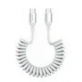 4smarts USB-C Spiralkabel 100W Weiß
