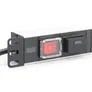 DIGITUS 7-fach Schutzkontaktsteckdose mit Aluminiumprofil und Schalter, 2 m