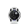 Garmin Instinct® 3 Solar 45mm Schwarz/Steinweiß mit Silikon-Wechselarmband 22 mm Steinweiß