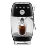 SMEG ECF03BLEU 50's Style Premium-Siebträger-Espressomaschine Schwarz