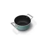 Smeg Schmortopf mit Glasdeckel 50's Style 24 cm 2 Griffe Emerald Green