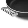 Smeg Schmorpfanne mit Glasdeckel 50's Style 28 cm 2 Griffe Schwarz