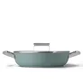 Smeg Schmorpfanne mit Glasdeckel 50's Style 28 cm 2 Griffe Emerald Green