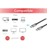 Equip 119282 DisplayPort 2.1 Premium-Kabel, Stecker auf Stecker, 2m, silber