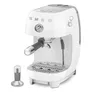 SMEG ECF03WHEU 50's Style Premium-Siebträger-Espressomaschine Weiß