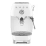 SMEG ECF03WHEU 50's Style Premium-Siebträger-Espressomaschine Weiß