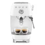 SMEG ECF03WHEU 50's Style Premium-Siebträger-Espressomaschine Weiß