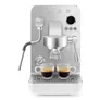 Smeg EMC02WHMEU Minipro Espressomaschine Collezione Ästhetik Weiß